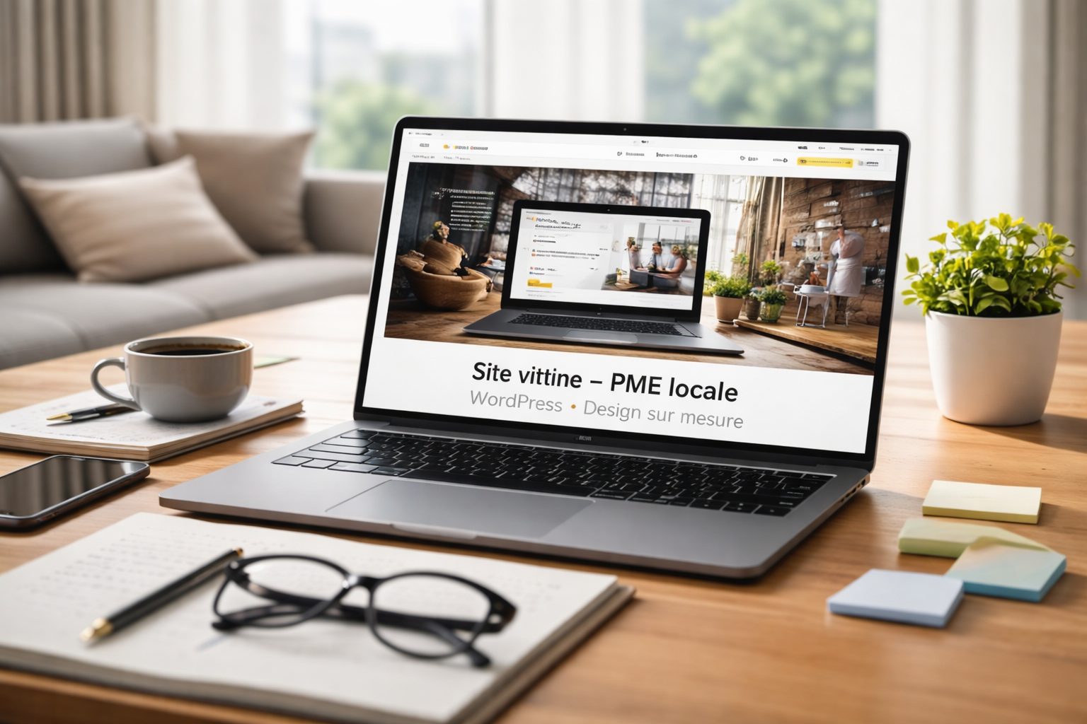 Site vitrine – PME locale WordPress • Design sur mesure